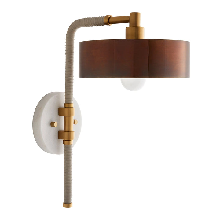 Aaron 1 Wall Light - Antique Brass