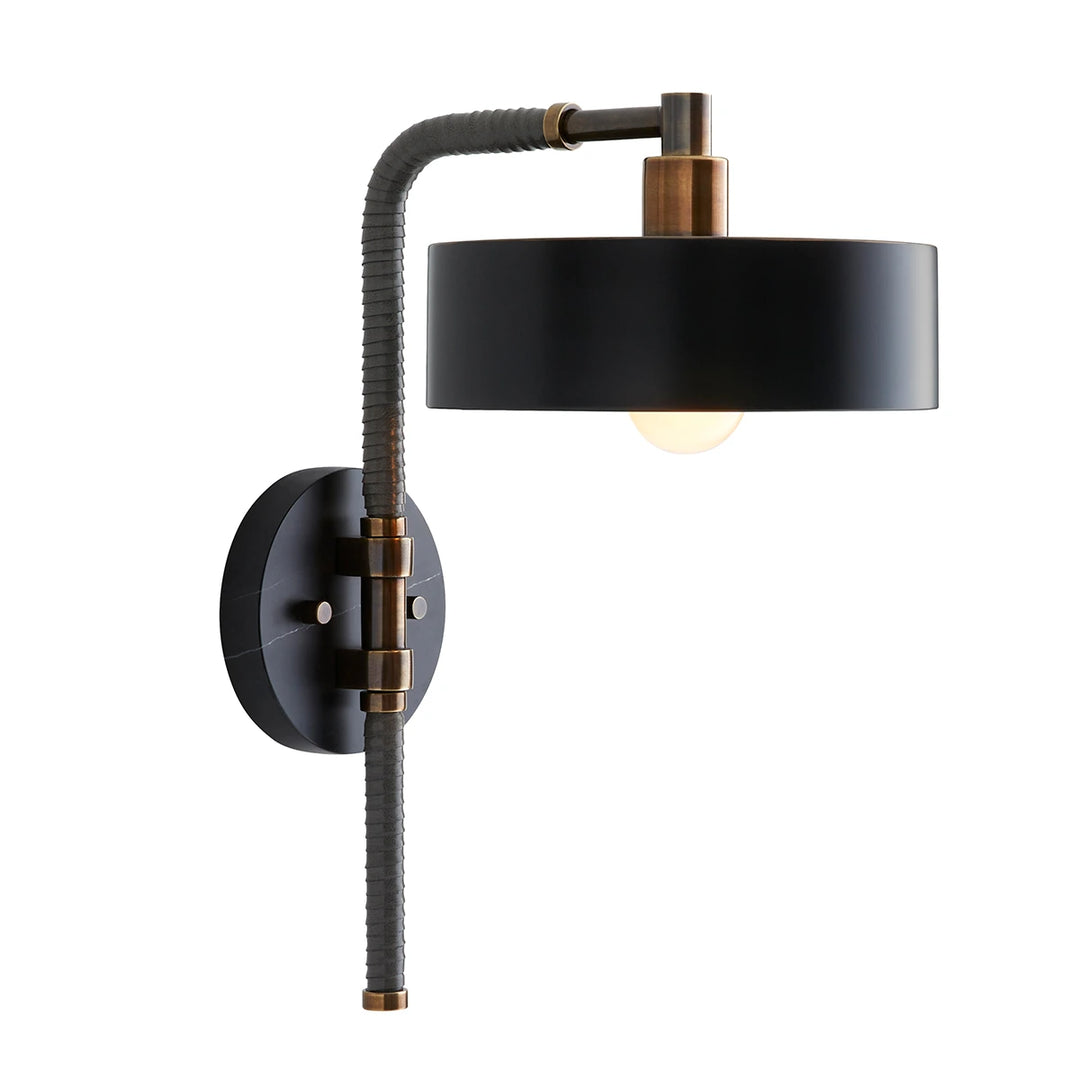 Aaron 1 Wall Light - Heritage Brass