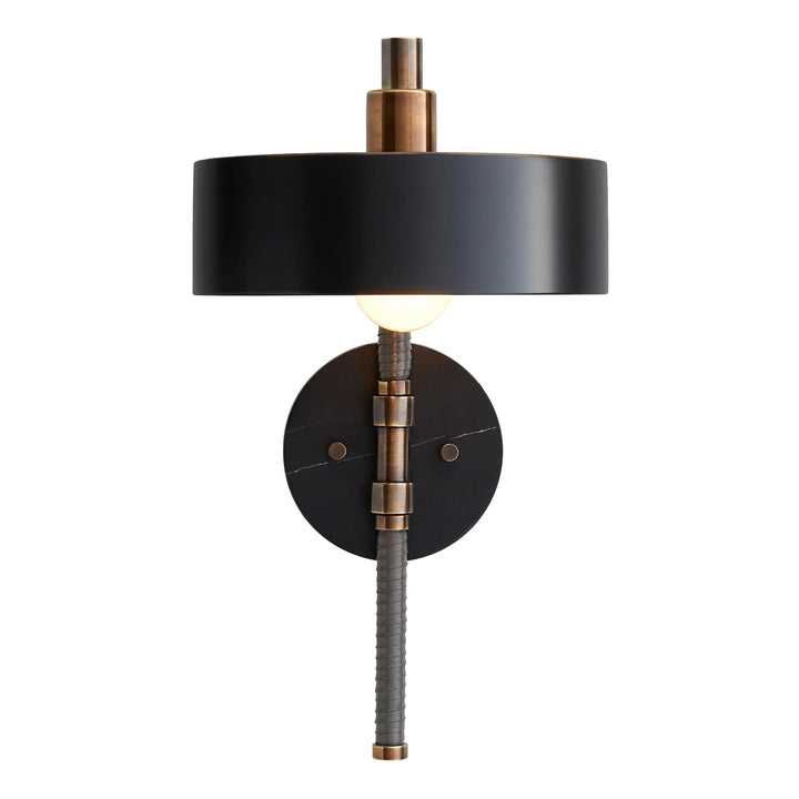 Aaron 1 Wall Light - Heritage Brass