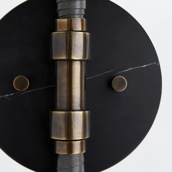 Aaron 1 Wall Light - Heritage Brass