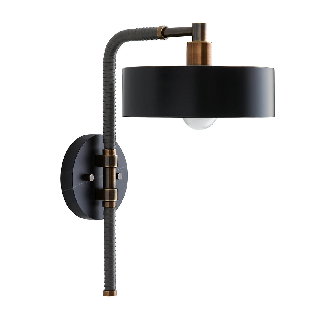 Aaron 1 Wall Light - Heritage Brass