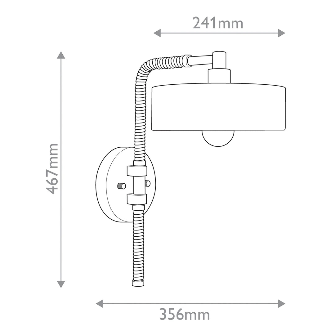 Aaron 1 Wall Light - Heritage Brass