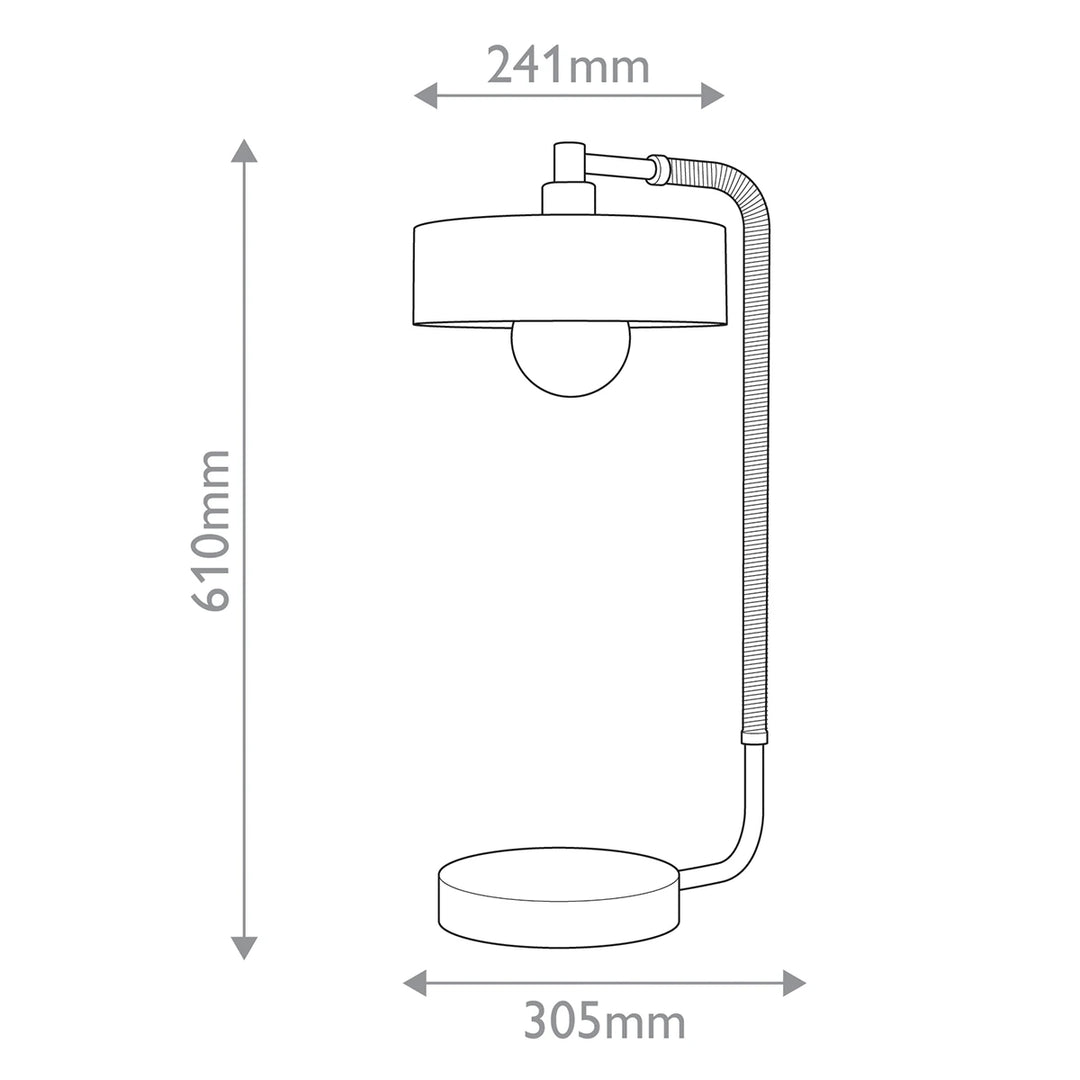 Aaron 1 Table Lamp - Heritage Brass