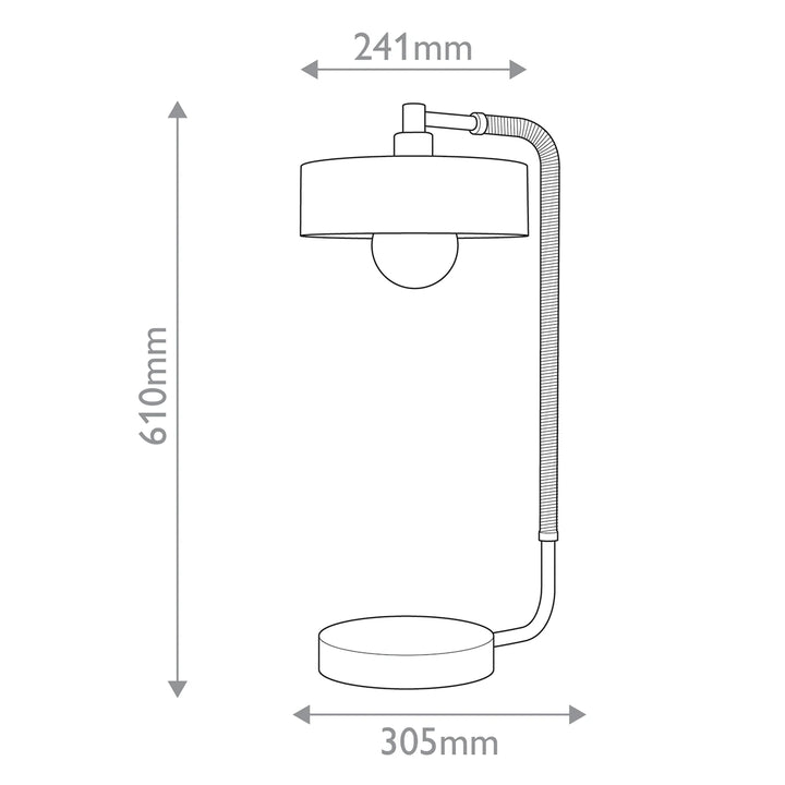 Aaron 1 Table Lamp - Heritage Brass