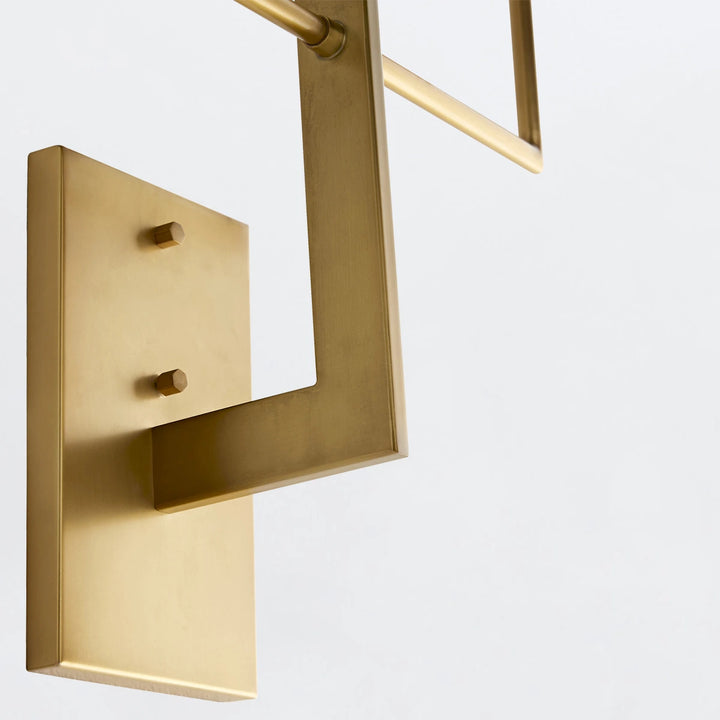 Blade 2 Wall Light - Antique Brass