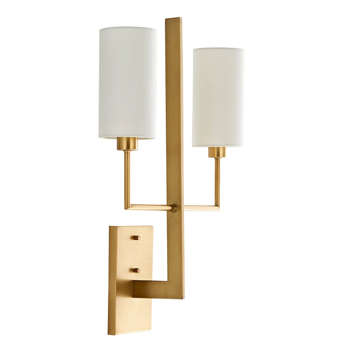 Blade 2 Wall Light - Antique Brass