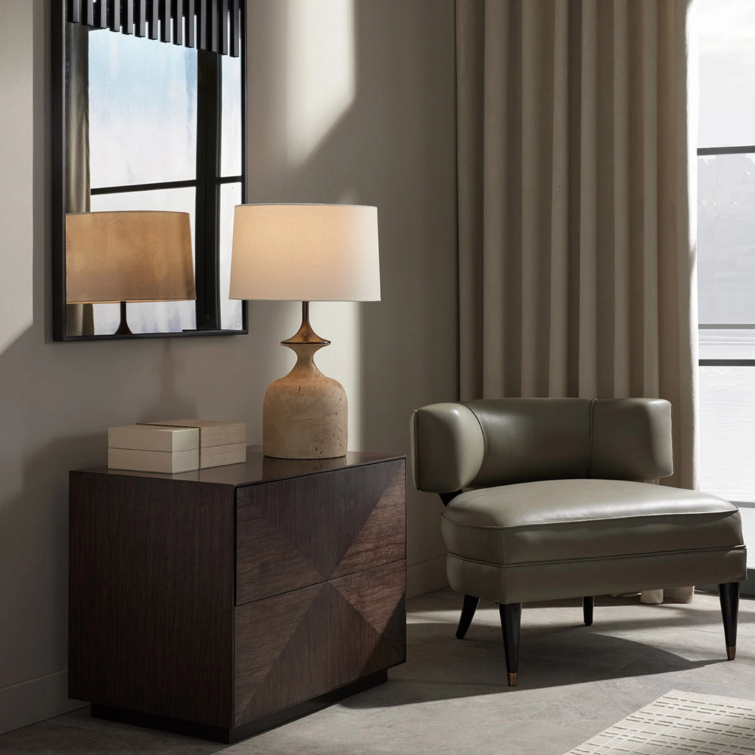 Bridgeport 1 Table Lamp - Sand & English Bronze