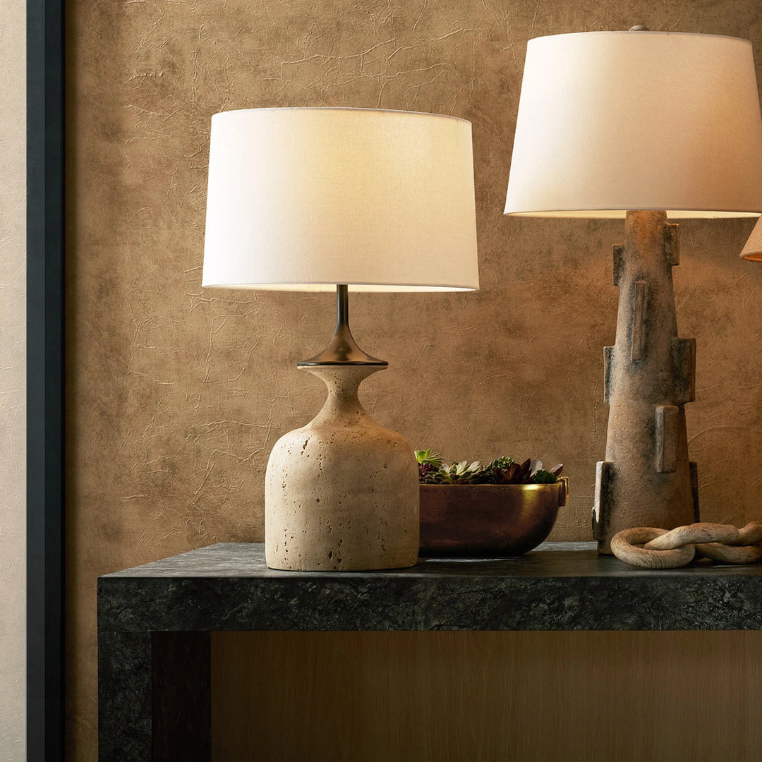 Bridgeport 1 Table Lamp - Sand & English Bronze