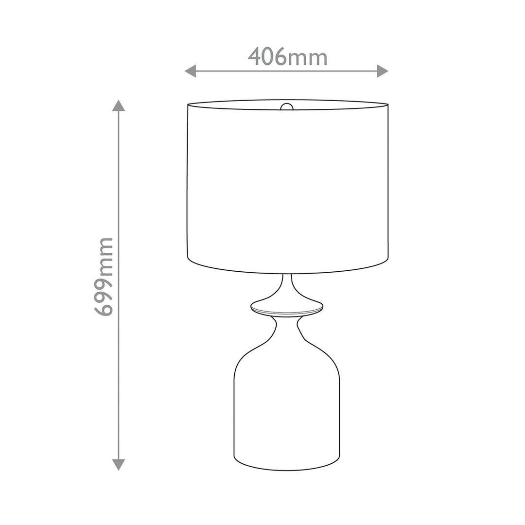 Bridgeport 1 Table Lamp - Sand & English Bronze