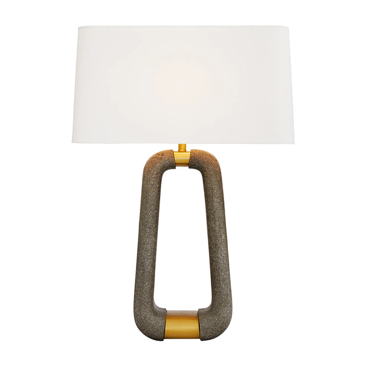 Gianni 1 Table Lamp - Graphite & Antique Brass