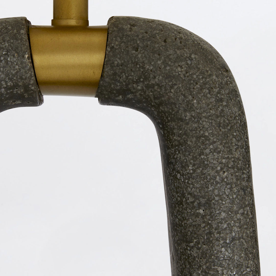 Gianni 1 Table Lamp - Graphite & Antique Brass