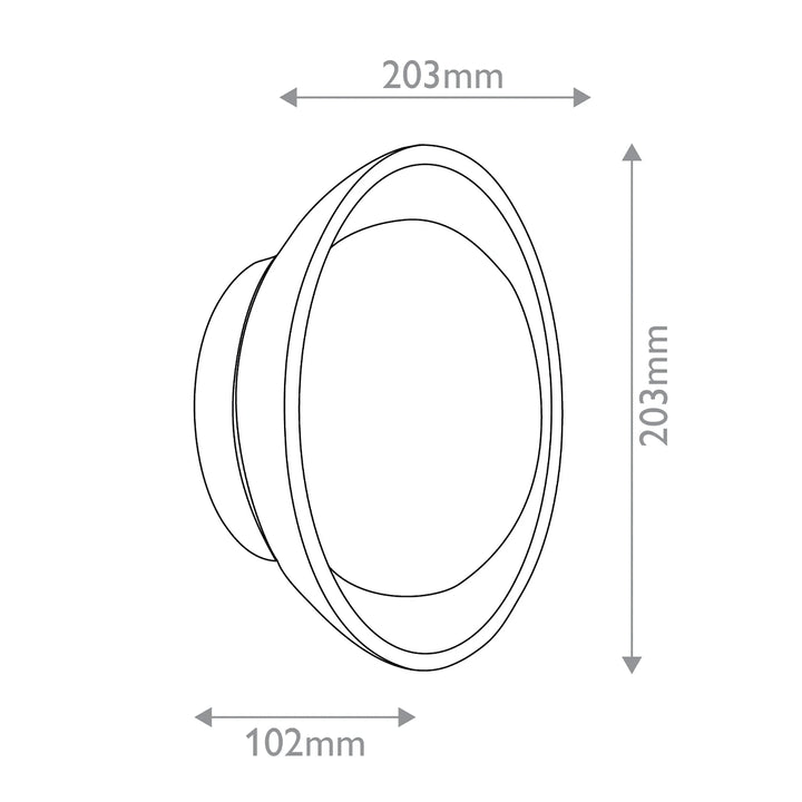 Glaze 1 Wall Light - Ivory Stained Crackle & Blackened Steel