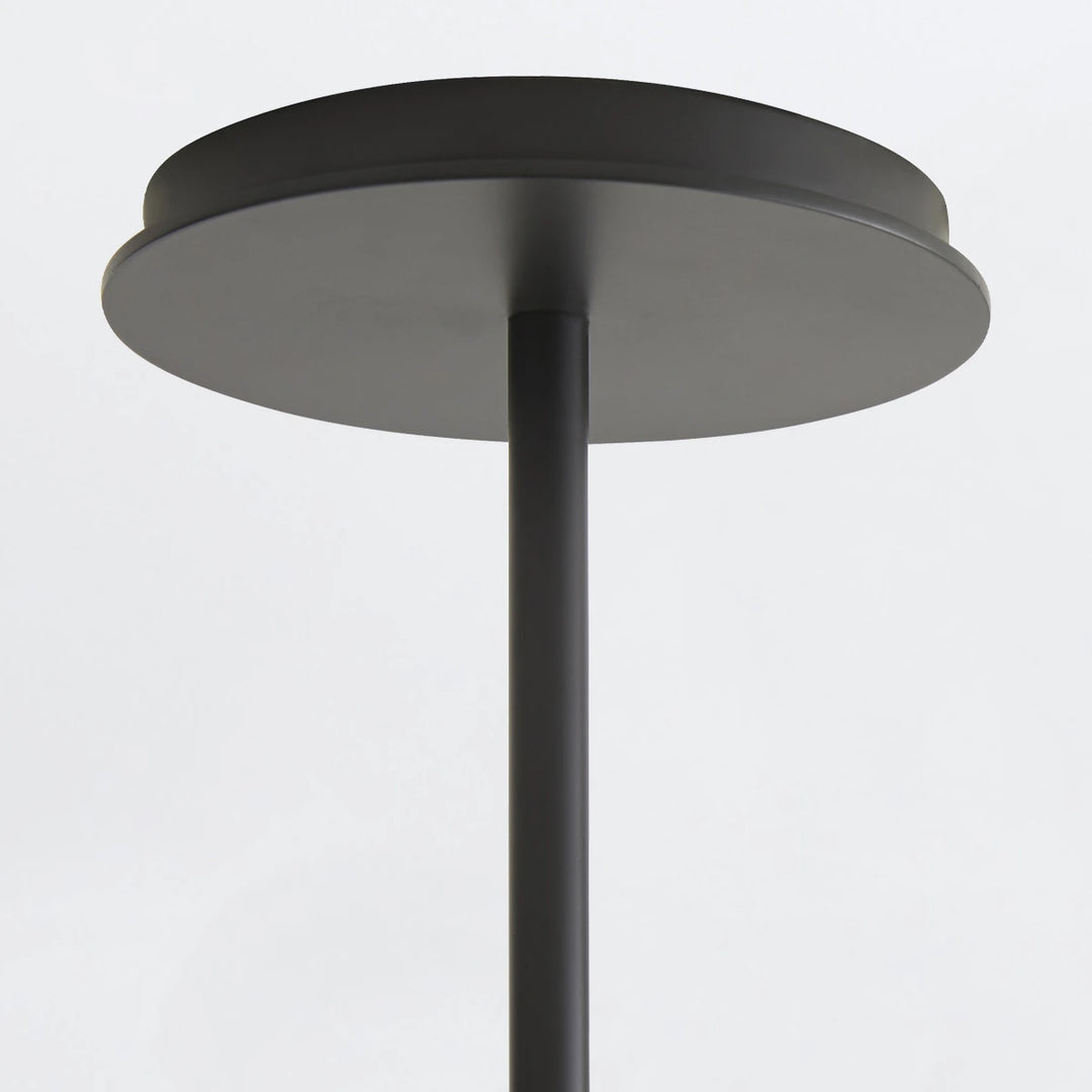 Glaze 2 Linear Chandelier - Ivory Stained Crackle & Blackened Steel