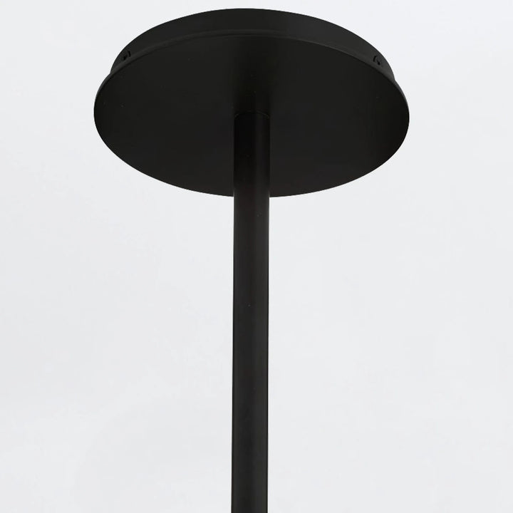 Glaze 3 Chandelier - Ivory Stained Crackle & Blackened Steel