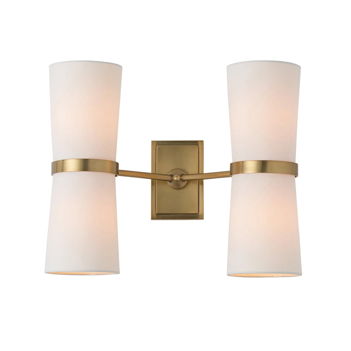Inwood 4 Wall Light - Antique Brass