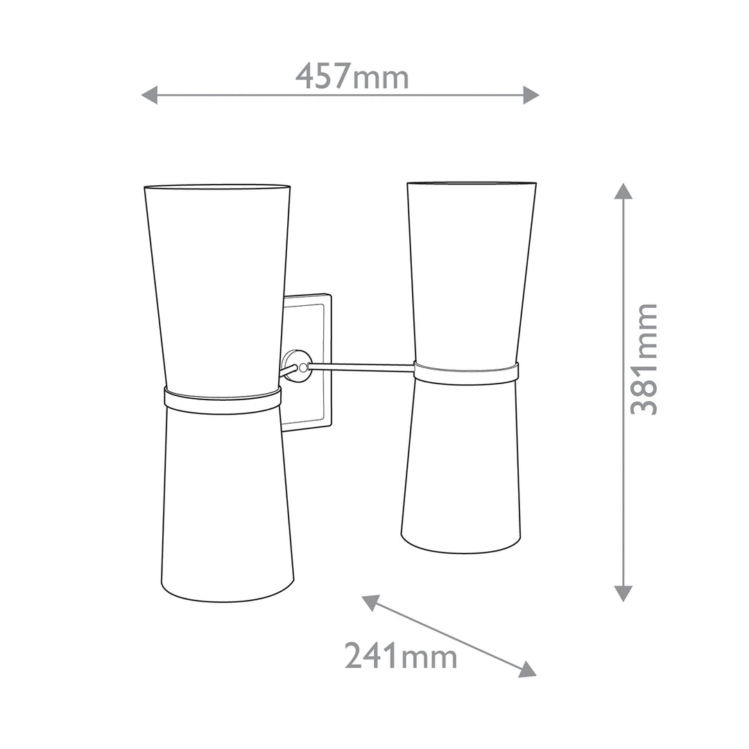 Inwood 4 Wall Light - Antique Brass