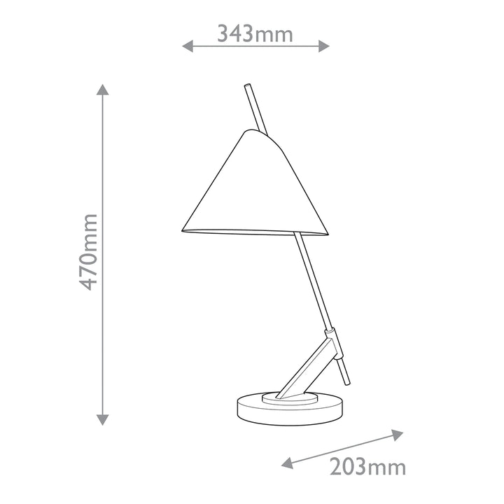 Jenkins 1 Table Lamp - Bronze & Antique Brass