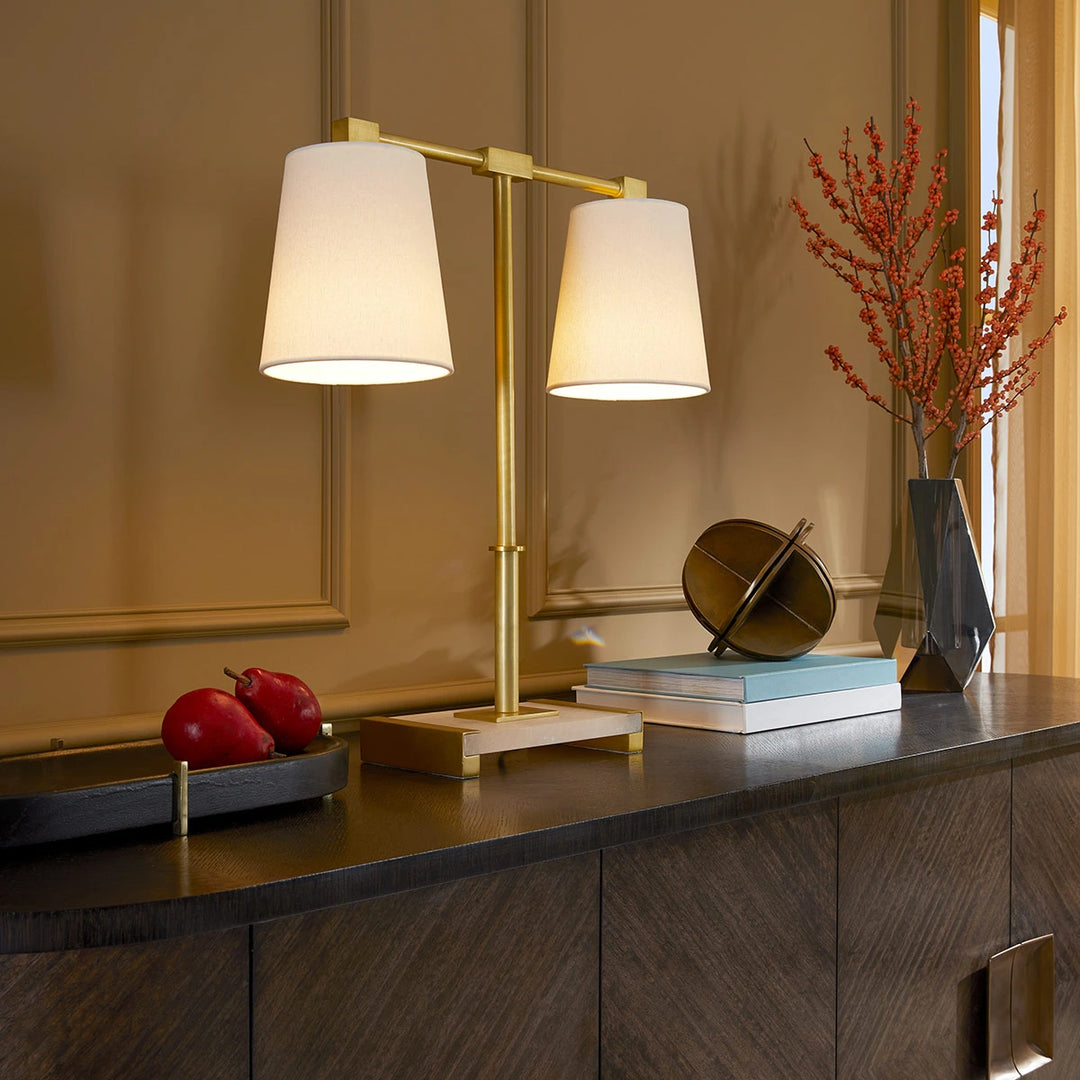 Messina 2 Table Lamp - Antique Brass