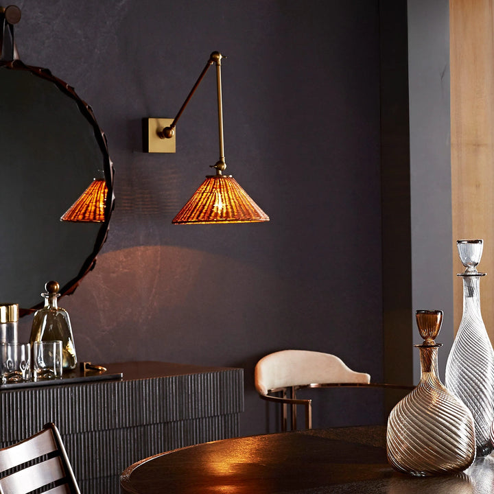 Padma 1 Wall Light - Antique Brass