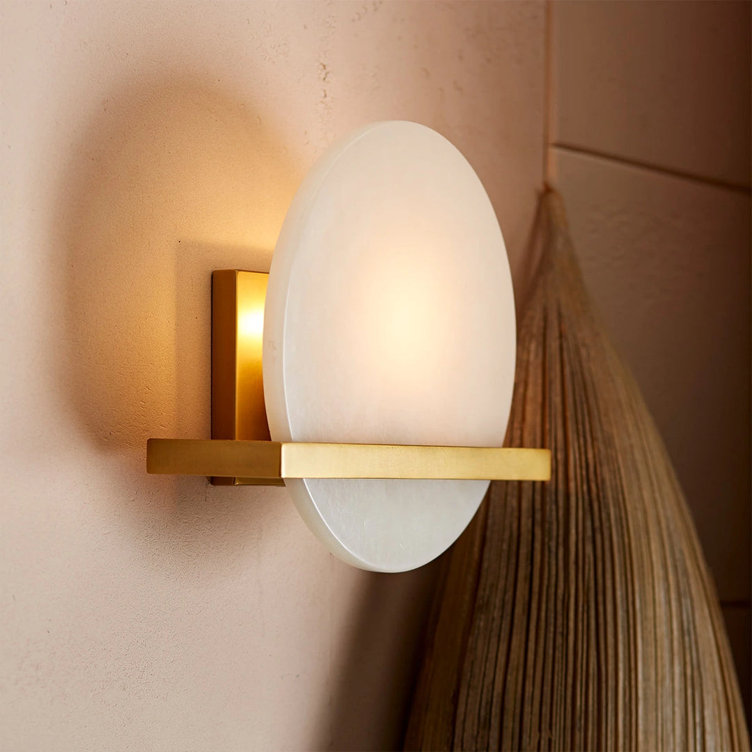 Savion 1 Wall Light - Antique Brass