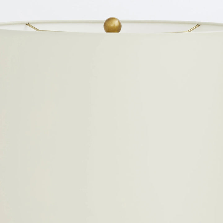 Sidney 2 Table Lamp - White Alabaster & Antique Brass