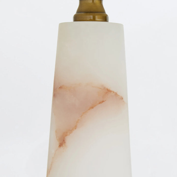 Sidney 2 Table Lamp - White Alabaster & Antique Brass
