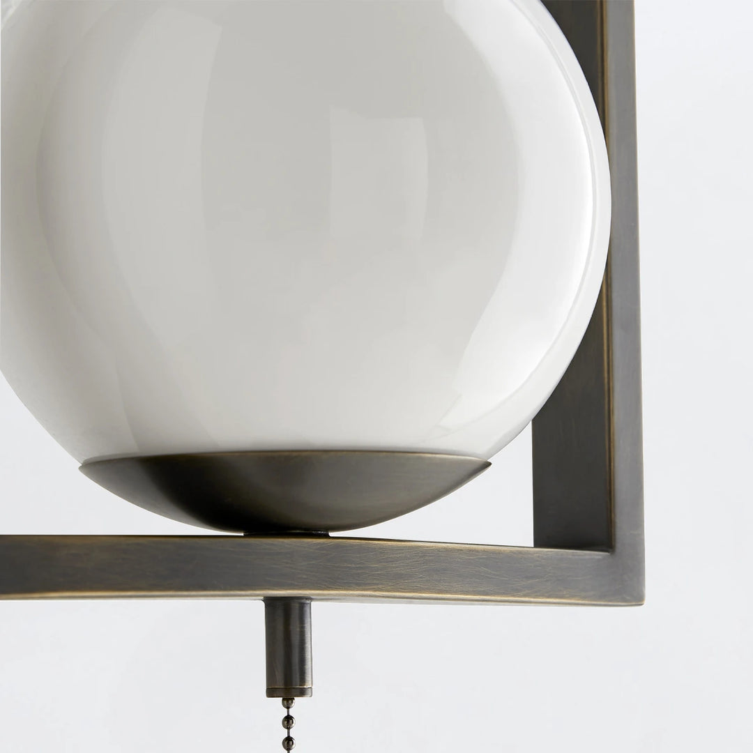 Trapeze 1 Wall Light - Aged Bronze