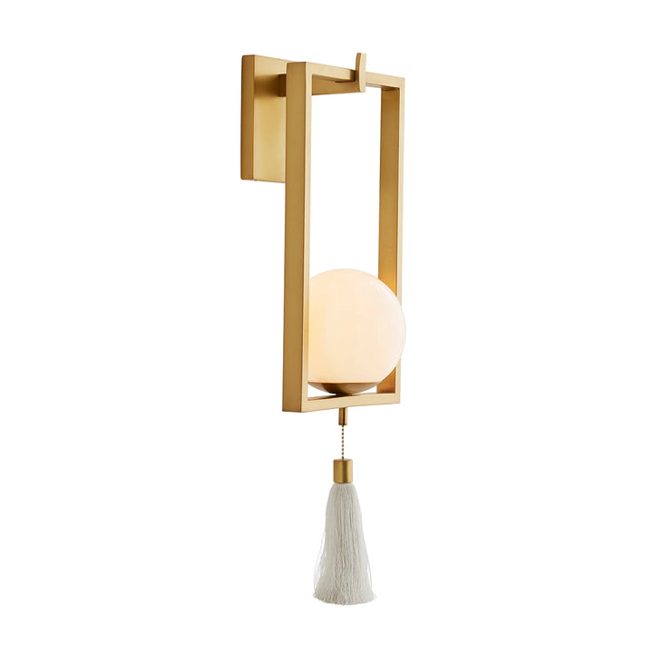 Trapeze 1 Wall Light - Antique Brass