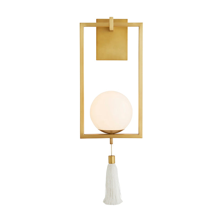 Trapeze 1 Wall Light - Antique Brass