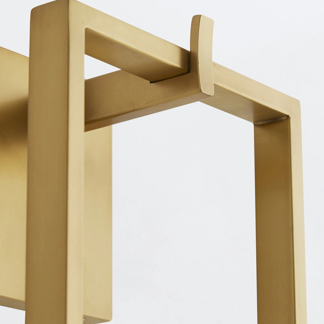 Trapeze 1 Wall Light - Antique Brass