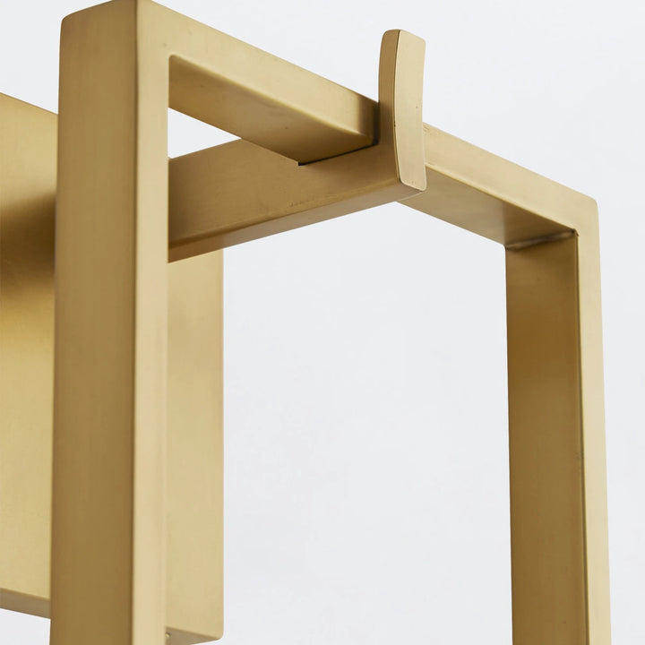 Trapeze 1 Wall Light - Antique Brass