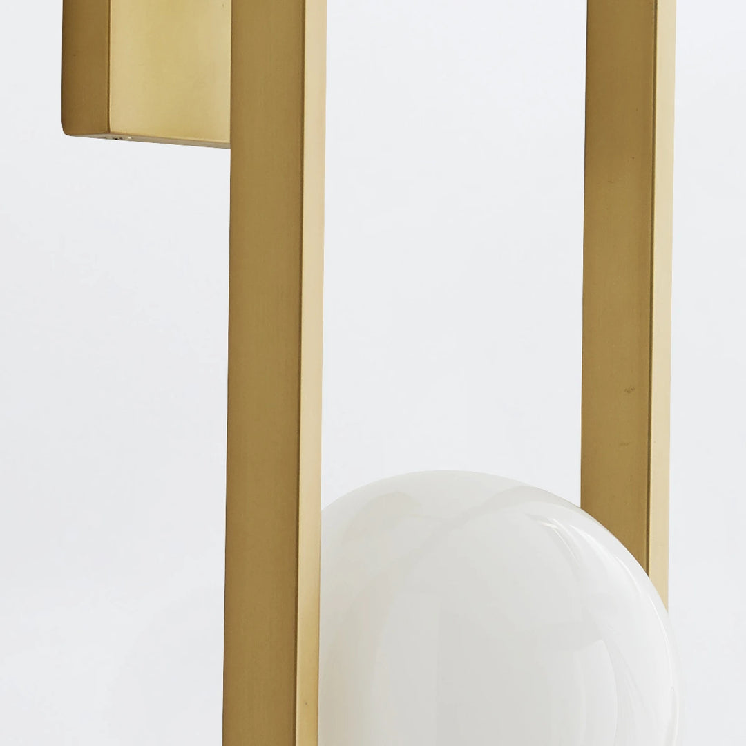 Trapeze 1 Wall Light - Antique Brass