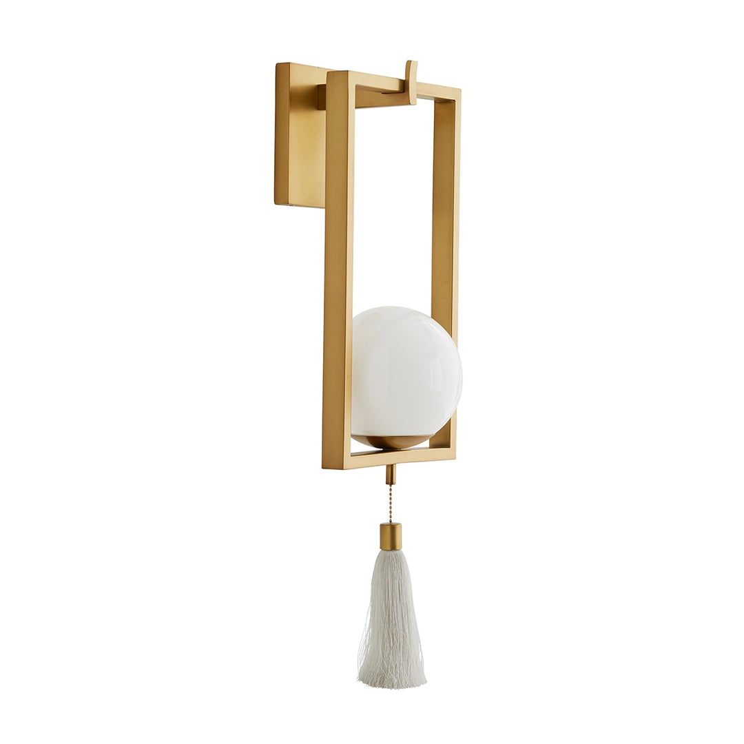 Trapeze 1 Wall Light - Antique Brass