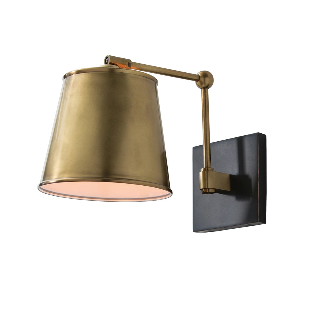 Watson 1 Wall Light - Antique Brass & Bronze