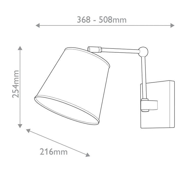 Watson 1 Wall Light - Antique Brass & Bronze