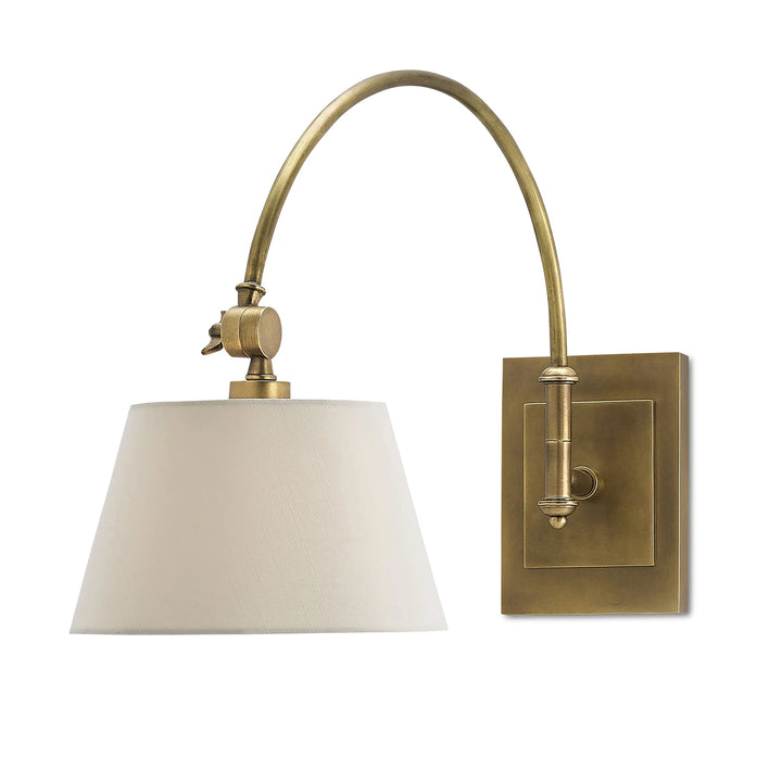 Ashby 1 Swing-Arm Wall Light - Antique Brass