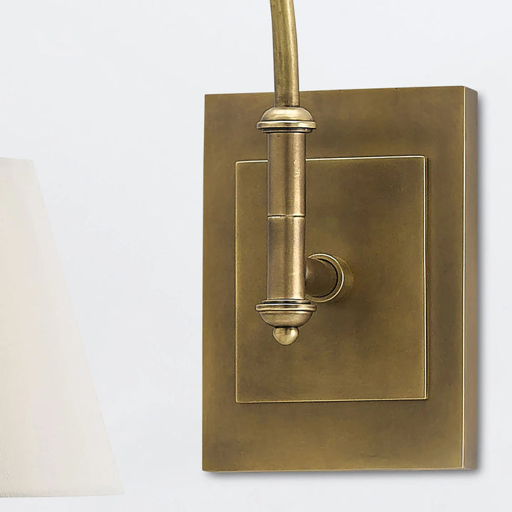 Ashby 1 Swing-Arm Wall Light - Antique Brass