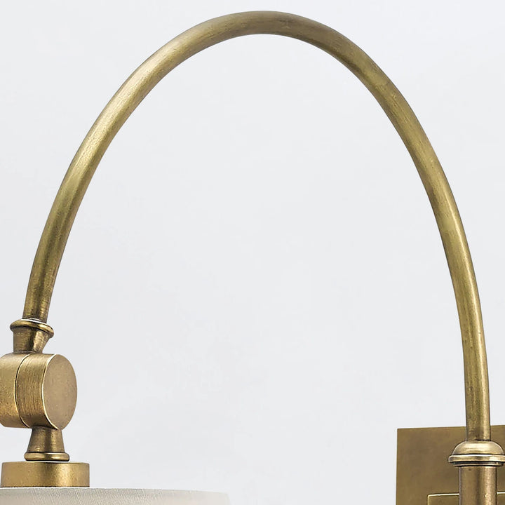 Ashby 1 Swing-Arm Wall Light - Antique Brass