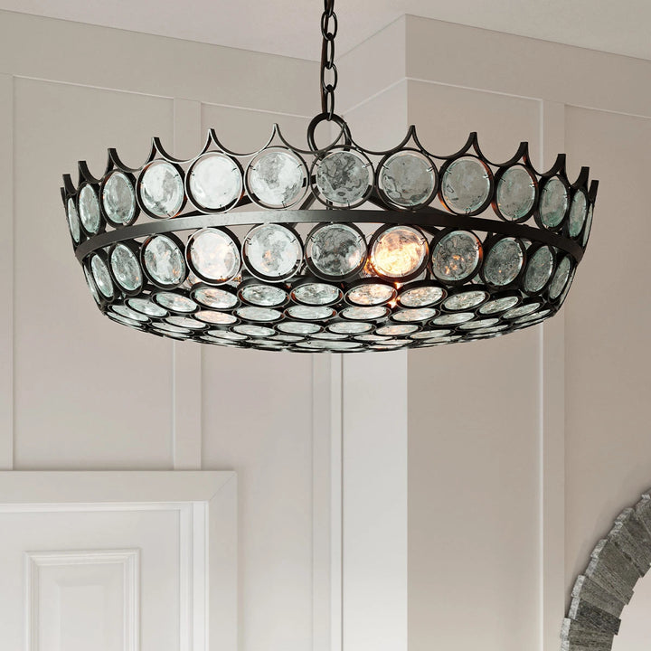 Augustus 6 Small Chandelier - Bronze