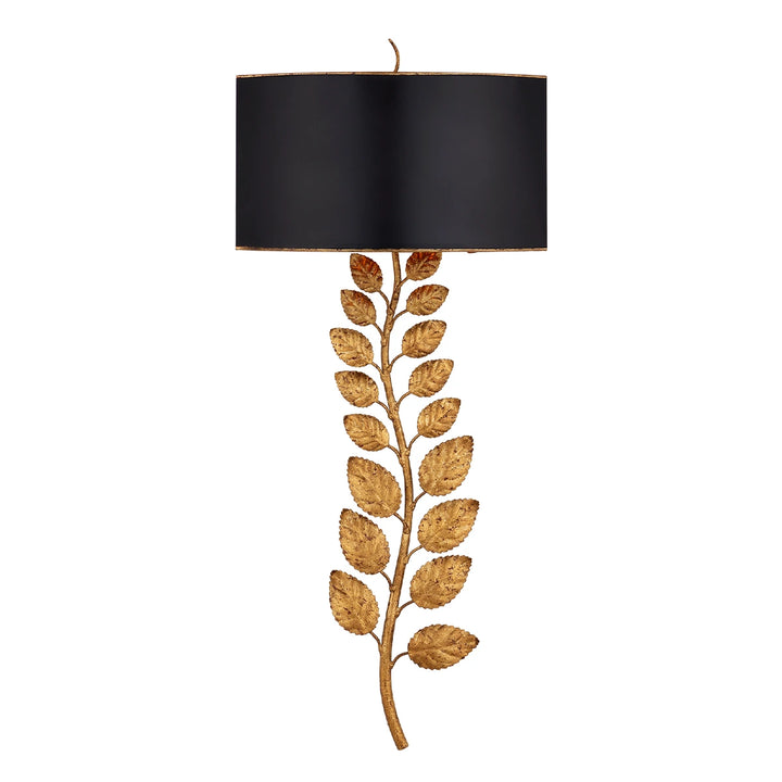 Birdwood 2 Wall Light - Textured Gold Leaf