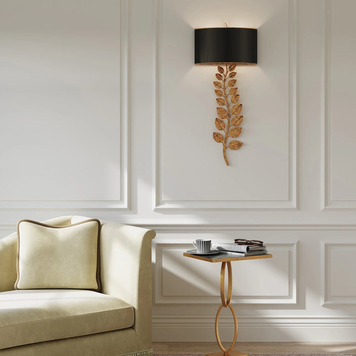 Birdwood 2 Wall Light - Textured Gold Leaf