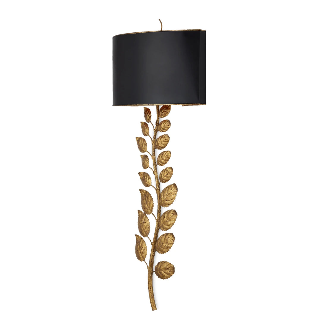 Birdwood 2 Wall Light - Textured Gold Leaf