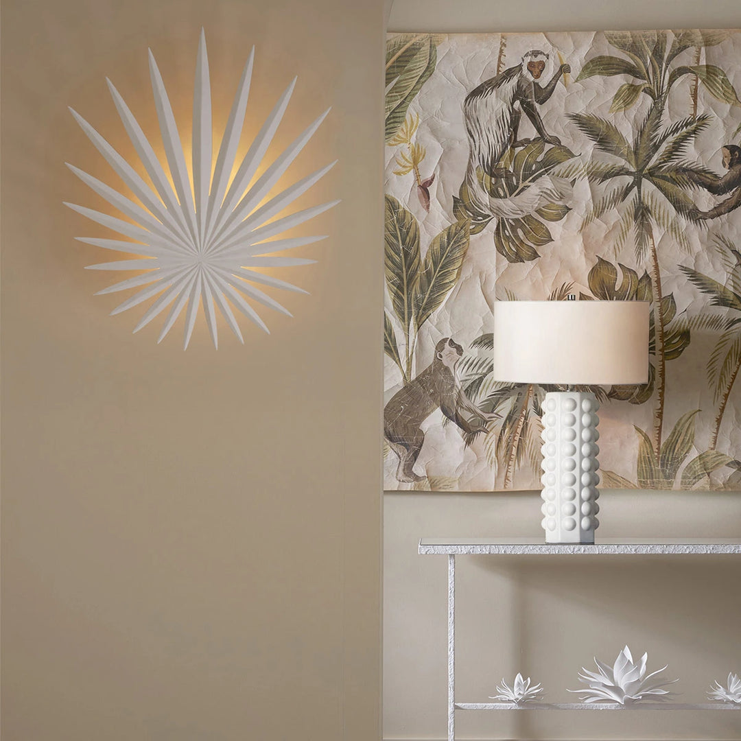 Bismarkia 3 Wall Light - Gesso White
