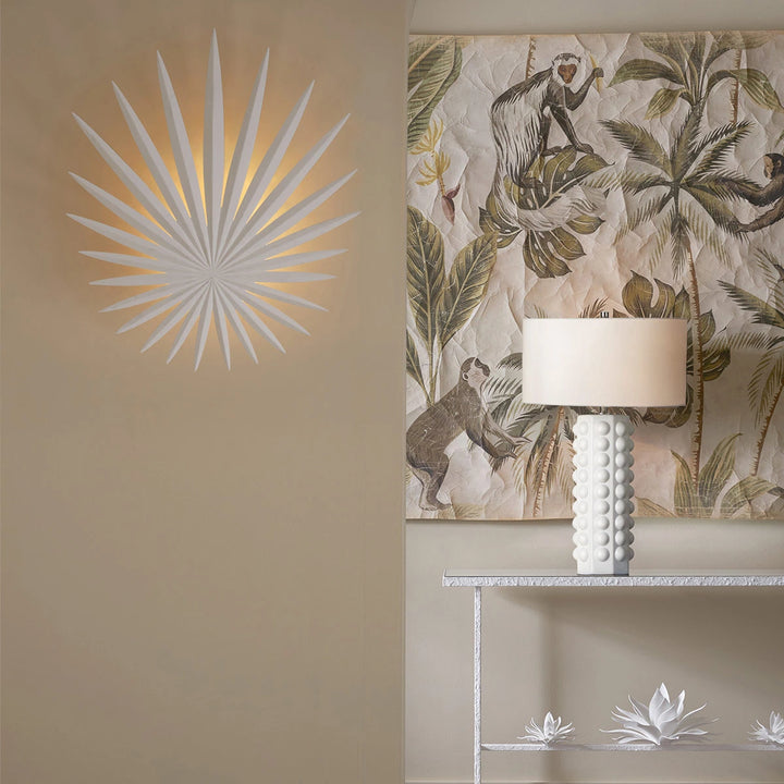 Bismarkia 3 Wall Light - Gesso White