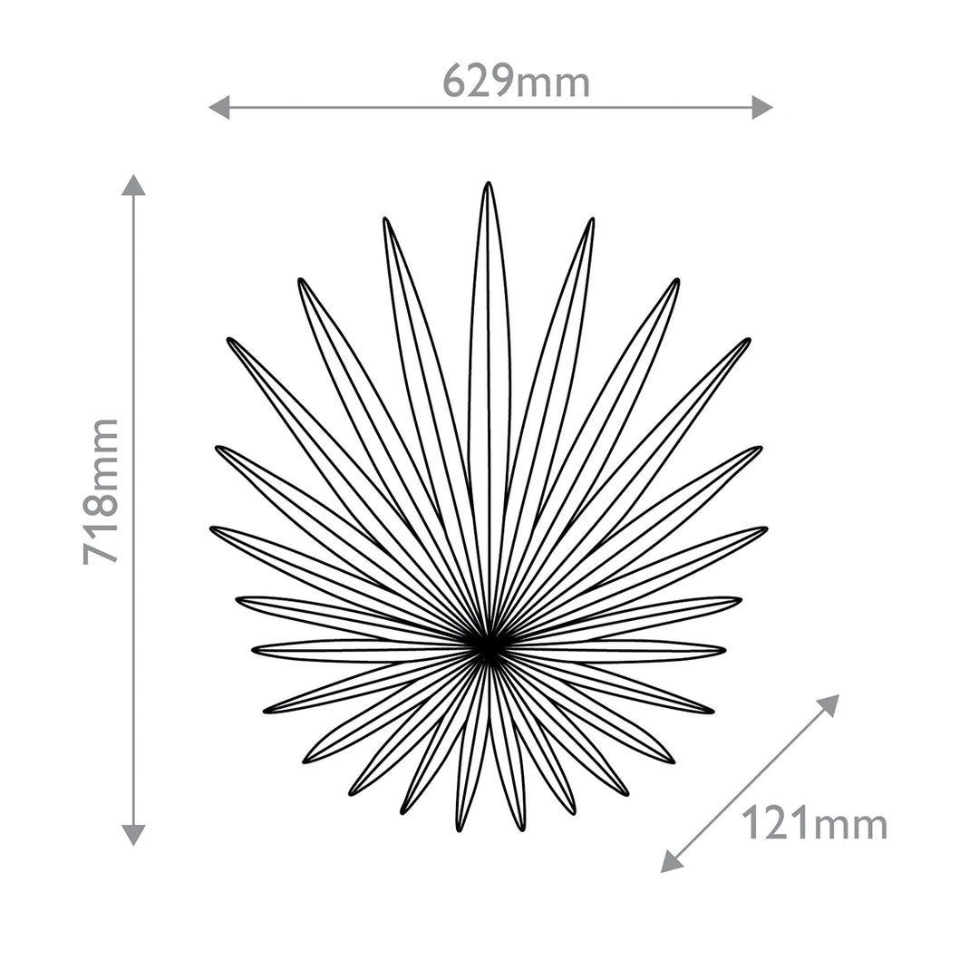Bismarkia 3 Wall Light - Gesso White