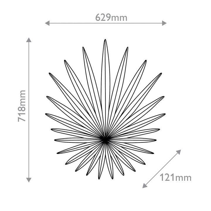 Bismarkia 3 Wall Light - Gesso White
