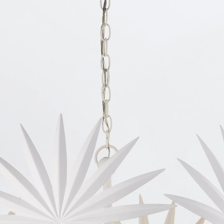 Bismarkia 6 Small Chandelier - Gesso White