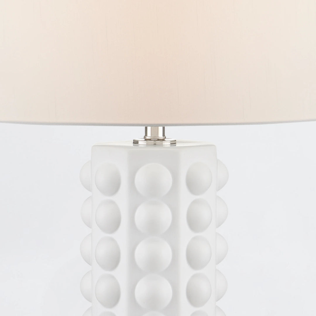 Cassandra 1 Table Lamp - Matte White