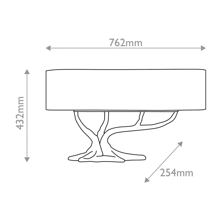 Cotswold 3 Table Lamp - Concrete