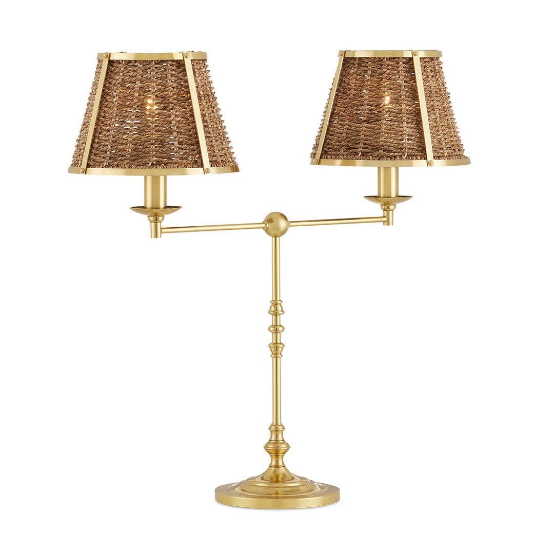 Deauville 2 Desk Lamp - Polished Brass
